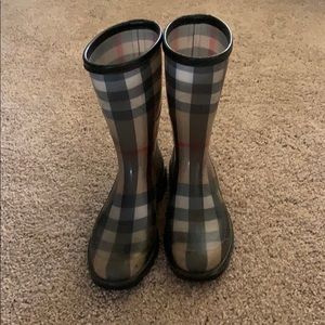 Burberry rain boots